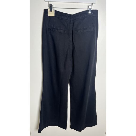 Pilcro X Anthropologie Black‎ Wide Leg High Rise Lyocell Blend Stretch Pants 30 - Picture 2 of 11